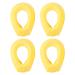 2Pairs Silicone Hair Dye Ear Cover  Waterproof Hairdressing Ear Cover Protector Hair Dye Earmuffs for Salon Bathing Shower Spa Random Color Yellow