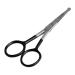 Nose Hair Scissors Rounded Tip for Trimming Small Details Facial Hair Ear Hair Eyebrow (Black)