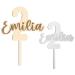 Personalized Alsino Cake Topper - Sustainable Wood for Weddings Birthdays Baptisms & More | Custom Engraving Available - Buy Online on GoSupps.com