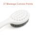 uxcell Gray Exfoliating Massager with Long Wooden Handle - Ideal for Dry Brushing and Shower - Buy Online on GoSupps.com