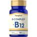 Piping Rock Vitamin B Complex | 180 Tablets | with B12 | Vegetarian Non-GMO Gluten Free Supplement