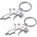 Acxico 2pcs Silver Metal Spray Paint Gun Keychain Pendant Set - Stylish Accessories - Buy Online on GoSupps.com