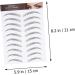 Beavorty 6 Sheets Waterproof Eyebrow Stickers Temporary Eyebrow Hair- Transfer Stickers Man Eyebrow Trimming 21x15cmx2pcs Blackx2pcs - Buy Online on GoSupps.com