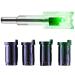 Ellen Archery LED Lighted Nock for Crossbow Half Moon Nock with Precision Bushings to Fit The 4 Most Common Carbon Bolts - .285".297" .300" and .305" ID Bolts(Pack of 3) Green 3 Pack