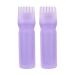 Yebeauty Root Comb Applicator Bottle, 2 Pack 6 Ounce Applicator Bottle for Hair Dye Bottle Applicator Brush with Graduated Scale- Purple 2 Pieces Purple