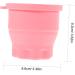 SKISUNO Makeup Brush Cleaning Bowl Retractable Silicone Scrub Cup Drying Rack Brush Makeup Tool Cleaner Beauty Tool Cleaning Bowl Multifunction Silica Gel Storage Rack Makeup Brush Cleaner 9.20X9.20X8.60CM Pink - Buy Online on GoSupps.com
