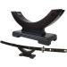 MANNIFEN Solid Wood One-Layer Sword Stand | Desktop Samurai Sword Hanger for Katana Wakizashi Tanto | Weapon Rack Display Holder - Buy Online on GoSupps.com