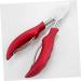 Housoutil 1pc Nail Clippers Cuticle Nippers Scissors Nail Painting Tools Round Nose Pliers Jewelry Making Pliers Fingernail Kit Nails Metal Toe Stainless Steel Manicure Red Fixture - Buy Online on GoSupps.com