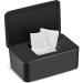 BEAUGIREW Baby Wet Wipes Dispenser Wipes Dispenser Holder Storage Box with Seal Lid Keeping Wipes Fresh for Bedroom Home Office Toilet Black
