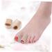 Silicone Gel Toe Tubes - Medium Khaki, Cuttable & Comfortable Toe Separator for Bunion Relief and Toe Alignment - Buy Online on GoSupps.com