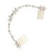 Ipetboom Bridal Wedding Comb Bridal Hair Vines Bridal Hair Accessories Wedding Accessories Rose Gold Hair Vine Bridal Hair Clip Rhinestone Vine for Hair Modeling Hair Piece Bride Zircon
