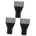 Hemoton 3pcs Pet Water Blower Hair Dryer Hair Styling Nozzle Blower Comb Dryer Comb Modeling 12.00X7.00X4.00CMx3pcs Blackx3pcs