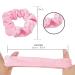 20 Pcs Pink Velvet Hair Scrunchies for Women and Girls - Soft Elastic Bobbles Ropes in Solid Colors - Cute Hair Accessories by Didder - Buy Online on GoSupps.com