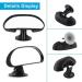 360 Rotatable Baby Car Mirror with Non-Slip Suction Cup - Rear Facing Child Safety View Mirror for Interior Car Seat - Black - Buy Online on GoSupps.com