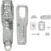 Obahdirry 1Set Gray Hair Clipper Back Housing Cover Clear Front Lid for Hair Trimmer Tools Kit - Buy Online on GoSupps.com