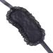 Soft Lace Eye Mask - Adjustable Satin Sleeping Mask for Travel Meditation & Costume Parties - Black - Buy Online on GoSupps.com