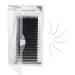 NAGARAKU Eyelash Extension Individual Lashes 0.07 L curl 7-15mm Mix Tray Classic Faux Mink 16 rows Matte Black Soft Natural 0.07 Thickness L curl
