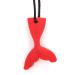 Buy Baby Teether - Silicone Fishtail Shape Teething Stick & Pendant Necklace (Red) | Soft & Safe Chew Toy for Infants - Buy Online on GoSupps.com