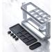 Zumaha Wrought Iron Toothbrush Holder with Silicone Mat - Stylish Bathroom Organizer for Toothbrushes & Razors - Durable White Design - Buy Online on GoSupps.com
