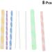 SUPVOX 8pcs Dotting Rods Acrylic Twist Sticks Wax Pencil Manicure Nail Art Tool - Buy Online on GoSupps.com