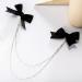 Buy Biitfuu 4Pcs Black Hair Bows with Pearl Chains - Stylish Hair Accessories for Girls & Women - International Shipping Available - Buy Online on GoSupps.com