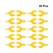 20pcs Disposable Fluorinated Foam Dental Trays - Kids Size M (Yellow) - 17.5*6cm - Buy Online on GoSupps.com