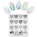 KADS Nail Stamping Plate Flower Nail Art Stamp Template DIY Image Template Manicure Stamp Plate Stencil Tools FL039