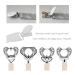 Mimuselina 4-Pack Pacifier Chain with Metal Clip for Babies - Fabric Pacifier Strap & Clip (Neutro) | International Shipping Available - Buy Online on GoSupps.com