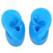 Simulated Silicone Ear Clear Structure Soft Ear Displays Mould Waterproof for School Hospital(L)