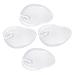 NOLITOY 4pcs Palm Rest Clear Gel Forefoot Cushions Tong Sandal Gel Inserts Flip-Flops Forefoot Pad Foot Support Insoles Sandals Toe Protectors Toe Cap Shockproof