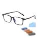 Iynwbjts Tr9912 Men's-Anti blue light reading glasses Retro-square frame business frame frame high-definition reading glasses Medium-age and older people (color: sand black frame+box size: 2.50) 2.50 sand black frame+box