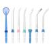 Dental Water Flosser nozzles, TUREWELL 7PCS Replacement Standard and Functional Jet Tips for Family Oral Irrigator FC165, FC168, FC169, FC166, FC163, FC162, FC188, FC288