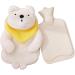 Heat Bottle with Cover - 1750ml Plush Fabric Handwarmer - White Bear Design - Perfect Winter Gift - Buy Online on GoSupps.com