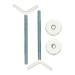 Baby Gate Guru Extra Long M8 (8mm) Stair Banister Adapter Y-Spindle Rods 2 Pack for Pressure Mounted Baby and Pet Safety Gates (8mm, White) M8 (8mm) White