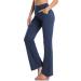 COJCOIHN Women's Bootcut Yoga Pants | Buttery Soft Fabric | Tummy Control & 4 Pockets | Navy, Medium - Buy Online on GoSupps.com