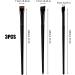 3pcs Eyebrow Eyeliner Brush Set - Flat Thin & Beveled Precision Design for Eye Makeup - Buy Online on GoSupps.com