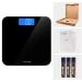 Innotech Digital Bathroom Scale - Easy-to-Read Backlit LCD - Black - Buy Online on GoSupps.com