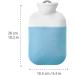500ml Mini Hot Water Bottle with Plush Cover for Pain Relief, Warmth, and Pets - Small Size - Buy Online on GoSupps.com