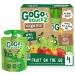 GoGo squeeZ Fruit on the Go, Apple Apple, 3.2 oz. (4 Pouches) - Tasty Kids Applesauce Snacks Made from Apples - Gluten Free Snacks for Kids - Nut & Dairy Free - Vegan Snacks