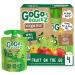 GoGo squeeZ Fruit on the Go, Apple Apple, 3.2 oz. (4 Pouches) - Tasty Kids Applesauce Snacks Made from Apples - Gluten Free Snacks for Kids - Nut & Dairy Free - Vegan Snacks