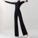 YILINFEIER Women's High Waisted Wide Leg Dance Pants Black - Size 27 (Waist 66cm) - Buy Online on GoSupps.com
