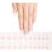 Semi Cured Gel Nail Strips - French Tip Salon-Quality Wraps (20 Pcs) with Nail File & Cuticle Stick - Buy Online on GoSupps.com
