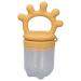 Baby Fruit Food Dispenser Pacifier Silicone Food Dispenser and Teether Baby Food Feeding Accessories for Toddlers (Ginger)
