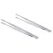 2st stamp tweezers philatelie stamp tools stainless steel flat paddle end-type anti-slip gathering for stamps handling