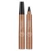 Liquid Eyebrow Pencil Brow Pencil with Fork Tip 4 Point Waterproof Eyebrow Pencil No Smudge Liquid Brow Quick Dry EyeLiner for Long Lasting Light Brown