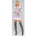 Zeta Ville Women's Maternity Stripes Knit Jumper Dress Tunic Top V-Neck - Lavender 8-10 - Buy Online on GoSupps.com