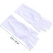 SOESFOUFU 1 Pair Manicure Glove Chinese Wooden Pillow Cotton Glove Anti Uv Glove Half-Finger Gloves Nail Silicone Ear Display Uv Shield Glove Sun Protection White - Buy Online on GoSupps.com