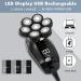 5-in-1 Electric Head Shaver for Bald Men - 7 Blades Waterproof & Rechargeable Perfect for Nose Hair Trimming - Buy Online on GoSupps.com