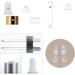 5Pcs Transparent Dropper Bottle 10ML Plastic Eye Dropper Bottles for Essential Oil Pipette Refillable - with Measured Pipette Funnel and Labels (White + Gold Cap) 10ml White + Gold Cap - Buy Online on GoSupps.com