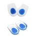Fogawa 2 pair of gel heel cushions Gelicon Silicone heel shell pads shoe inserts heel pads heeling inserts gel heel cap for plantar fasciitis heel pain achilles pain